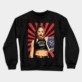 Bianca Belair Wrestling Vintage Fan Art Crewneck Sweatshirt